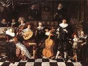 MOLENAER, Jan Miense Family Making Music ag oil on canvas